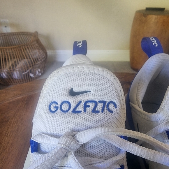 Nike Air Max 270 G Golf Shoes White Racer Blue CK6483-106 Men\'s SZ 11.5